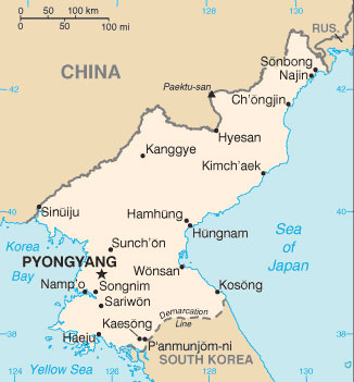 Carte Coree Du Nord Humanium