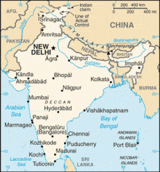 Map of India. - Humanium