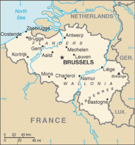 carte de la belgique Carte de la Belgique.   Humanium